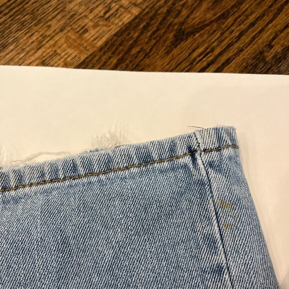 Levi's 505 light wash distressed jeans Striaght Leg streetwear men’s size 38 - Picture 4 of 8